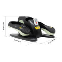 Entrenador elíptico eléctrico con Control remoto y cable de alimentación, entrenador elíptico resistente y duradero, color verde y negro - details 0