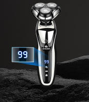 Afeitado eléctrico 4D para hombres, pantalla digital USB, cuchillo de barba para lavar, juego de maquinillas de afeitar 3 en 1 - details 10