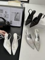 Temperamento francés bolsa cabeza sandalias nueva trasera stiletto vacío tacones altos socialite cabeza puntiaguda boca poco profunda zapatos individuales - details 20