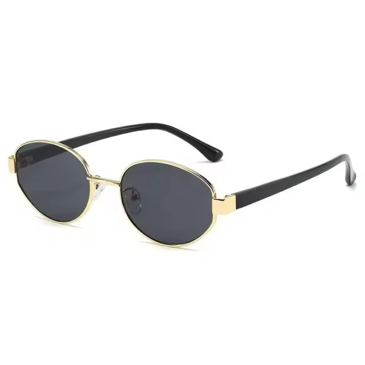 2025 Nuevas gafas de sol clásicas de moda para hombres y mujeres con montura ovalada para conducir al aire libre, viajes, fiesta en la playa - 1