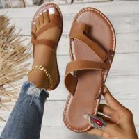 Zapatillas planas de moda casual para primavera-verano 2025 Uso hogareño y al aire libre sin cordones Combinables con todo Vacaciones en la playa - details 22