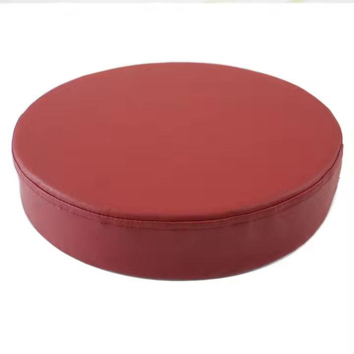 Práctico cojín redondo de cuero de estilo japonés, cojín tapizado suave y grueso, cojín de esponja impermeable para meditación, sala de estar - 1
