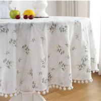 Mantel con borlas de Margarita de estilo coreano, decoración redonda de té de flores de algodón, juego de mesa de cocina, restaurante de bodas - details 7