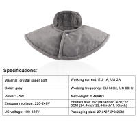 Manta de Masaje para Cuello y Espalda Eléctrica con Calentamiento Pad de Terapia Física Shawl de Hombro 4 Tiempos Apto para Casa y Oficina Manta Térmica de Cristal Súper Suave Cuidado de la Manta: Lavado en Máquina - details 7
