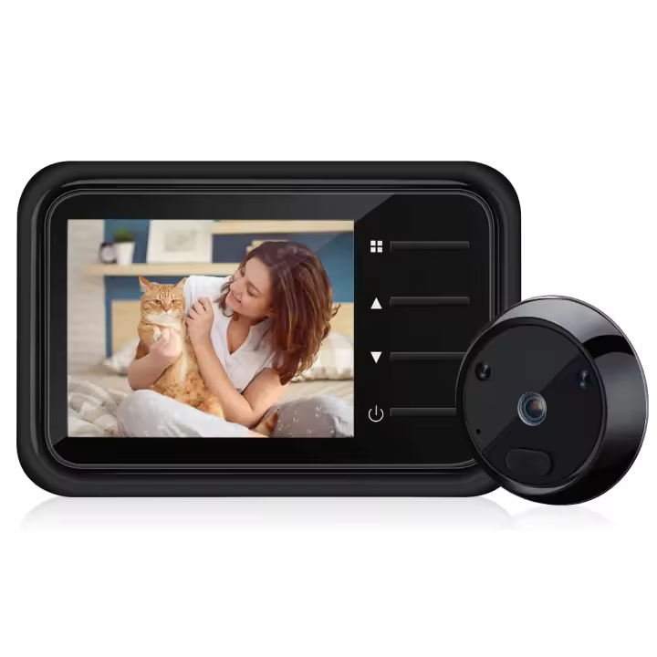 Cámara de Timbre de Puerta con Visión Nocturna HD Marca Awapow Conéctate con Cable - 1