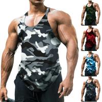 Nuevo chaleco con estampado de camuflaje para hombre, camisetas sin mangas de gimnasio geniales a la moda en 3D, camiseta sin mangas deportiva para entrenamiento físico Popular para hombre - details 1
