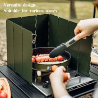 Estufa de Cartas Plegable Portátil para Exteriores Deflector de Aire Parachoques de Escudo de Viento Valla de Camping Grietas de Parachoques de Escudo de Viento - details 0