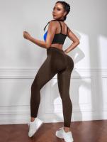 Mallas sin costuras para mujer, pantalones deportivos de fitness, cintura alta, levantamiento de cadera, vientre, secado rápido, yoga - details 32