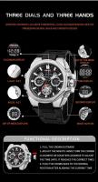 SMAEL Relojes deportivos Reloj despertador con pantalla LED digital resistente al agua 8098 Relojes de pulsera de cuarzo analógicos de moda joven para hombres - details 1
