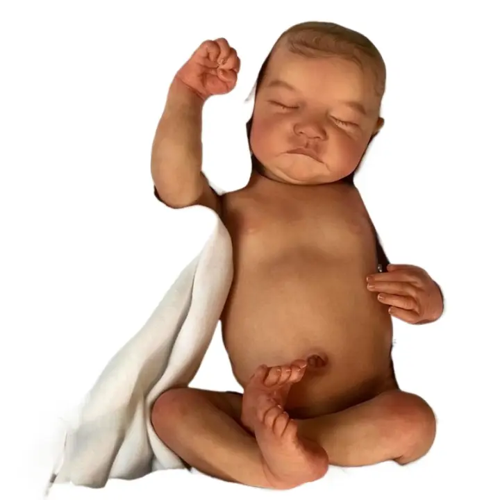 Muñeca De Bebé Reborn Realista De 50 CM Con Piel Pintada En 3D - 1