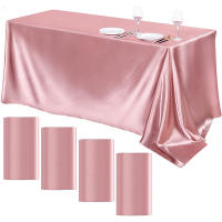 Mantel de Satén para Boda Grande Seda Suave Brillante Ideal para Banquete de Navidad o Fiesta de Aniversario - details 5