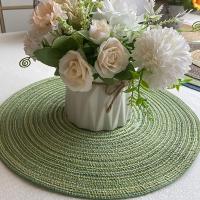 Posavasos de estilo nórdico con aislamiento térmico, Mantel Individual de 4,33x4,33 pulgadas, 14,17x14,17 pulgadas, 7,09x7,09 pulgadas, antideslizante - details 4