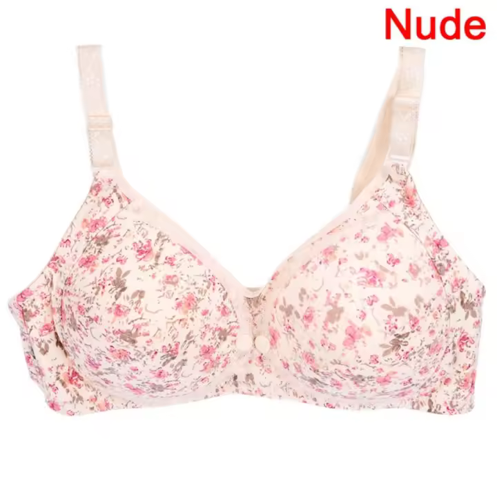 Sujetadores de lactancia inalámbricos para mujer, ropa de maternidad suave, sujetador antisag, ropa interior de lactancia - 1