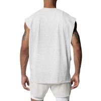 Oversized Men's Summer Mesh Quick Dry Fitness Sports Sleeveless T-Shirt Loose Mens Gym Clothing Cut Off Running Vest - details 15