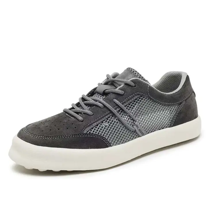 Nuevos zapatos descalzos de alta calidad para mujer, corte de verano, zapatos deportivos de cuero transpirables y frescos, diseño de marca para hombre, precio bajo - 1