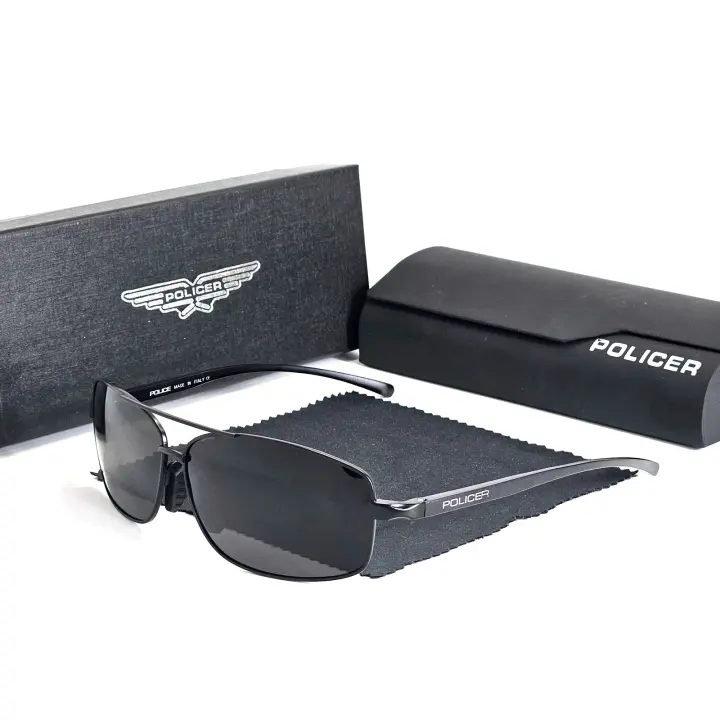 2025 POLICER Gafas de Sol Pilot para Hombre UV400 Polarizadas, Regalo Familiar para Viajes y Piscina, Diseño Retro Italiano - 1