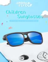 Gafas de sol para niños y niñas, gafas de sol polarizadas para niños, gafas cuadradas de seguridad de silicona para bebés, gafas UV400 - details 1