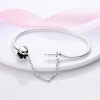 Pulsera de Plata Esterlina 925 Encanto de Mariposa Estrellas Luna Cadena de Seguridad - details 41