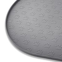 Dog Food Mat Pet Placemat Cat Bowl Pad Cats Drinking Feed Mats Easy to Clean Non-Slip Silicone Round Pet Feeding Water Supplies - details 6