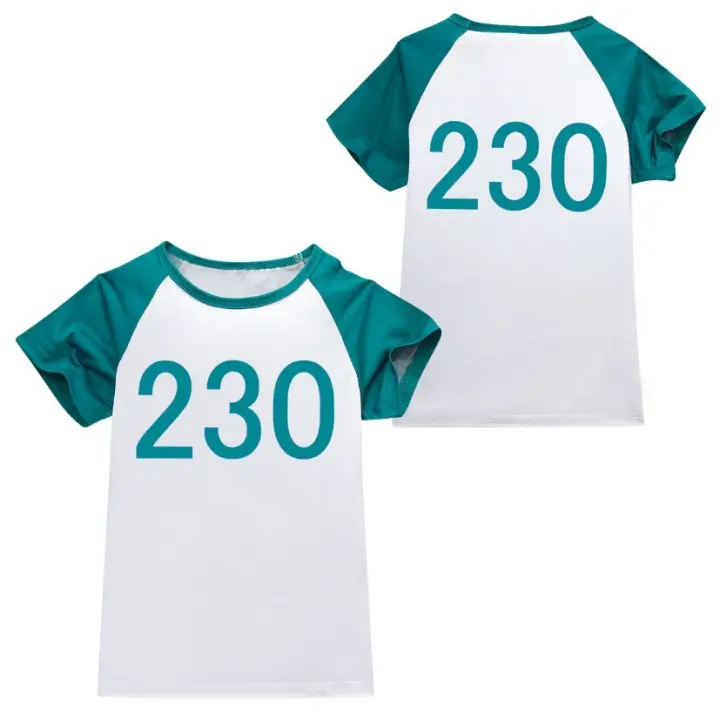 Juego de calamar 2 disfraz de juego de rol conjunto de ropa deportiva impresión digital 230 - 1