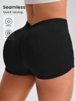Pantalones cortos de entrenamiento para mujer, pantalones cortos sin costuras para gimnasio, Yoga, correr, deporte, ejercicio activo, pantalones cortos de Fitness - details 1