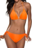 Traje de baño de vacaciones casual de bikini de tres puntos dividido para mujer profesional - details 9