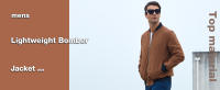 Chaqueta bomber ligera con cierre completo MAGCOMSEN para hombre, impermeable, cortavientos, informal, elegante, para golf y deportes al aire libre - details 0