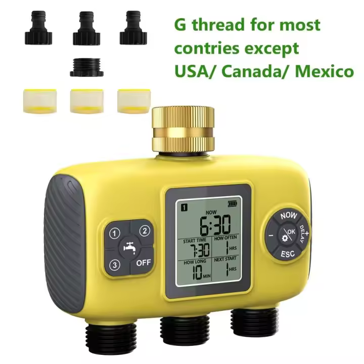 Temporizadores de agua automáticos Insoma-3 para salidas, sistema de riego de jardines y herramienta de programación de pulverización con control independiente - 1