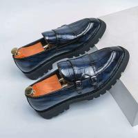 Producto más vendido 2024 Zapatos casuales de cuero genuino para hombres de lujo Estilo italiano de fiesta o oficina - details 2