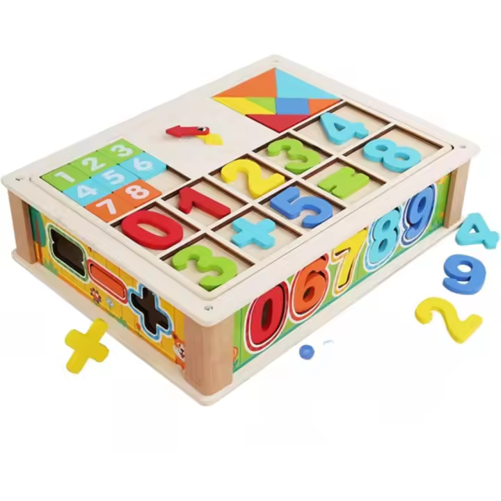 Juego de Cajas de Aprendizaje para Niños Juguete de Desarrollo Temprano para Aprender Matemáticas - 1