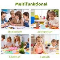 Juego de mesa y 2 sillas para niños, muebles de grupo para asientos infantiles, altura ajustable - details 23