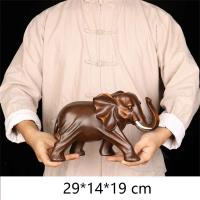 Estatuilla de esculturas de animales para decoración del hogar, elefante de la suerte, estatua de resina, adorno para manualidades, decoración de habitación, regalo de Navidad DIY - details 23