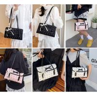 Bolso informal francés con forma de palo francés, bolso de hombro con lazo dulce, Y2K, bolso para axila de gran capacidad, trabajo - details 10