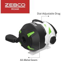Caña de Pescar Telescópica de 6 pies Caña de Pesca de Fibra de Vidrio Duradera con Mango ComfortGrip Preenrollada con Línea de Pesca Zebco Cajun - details 3