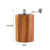 Molinillo Manual de sal y pimienta, especias de madera, condimento de café, utensilios de molienda de cocina hechos a mano ajustables - details 1