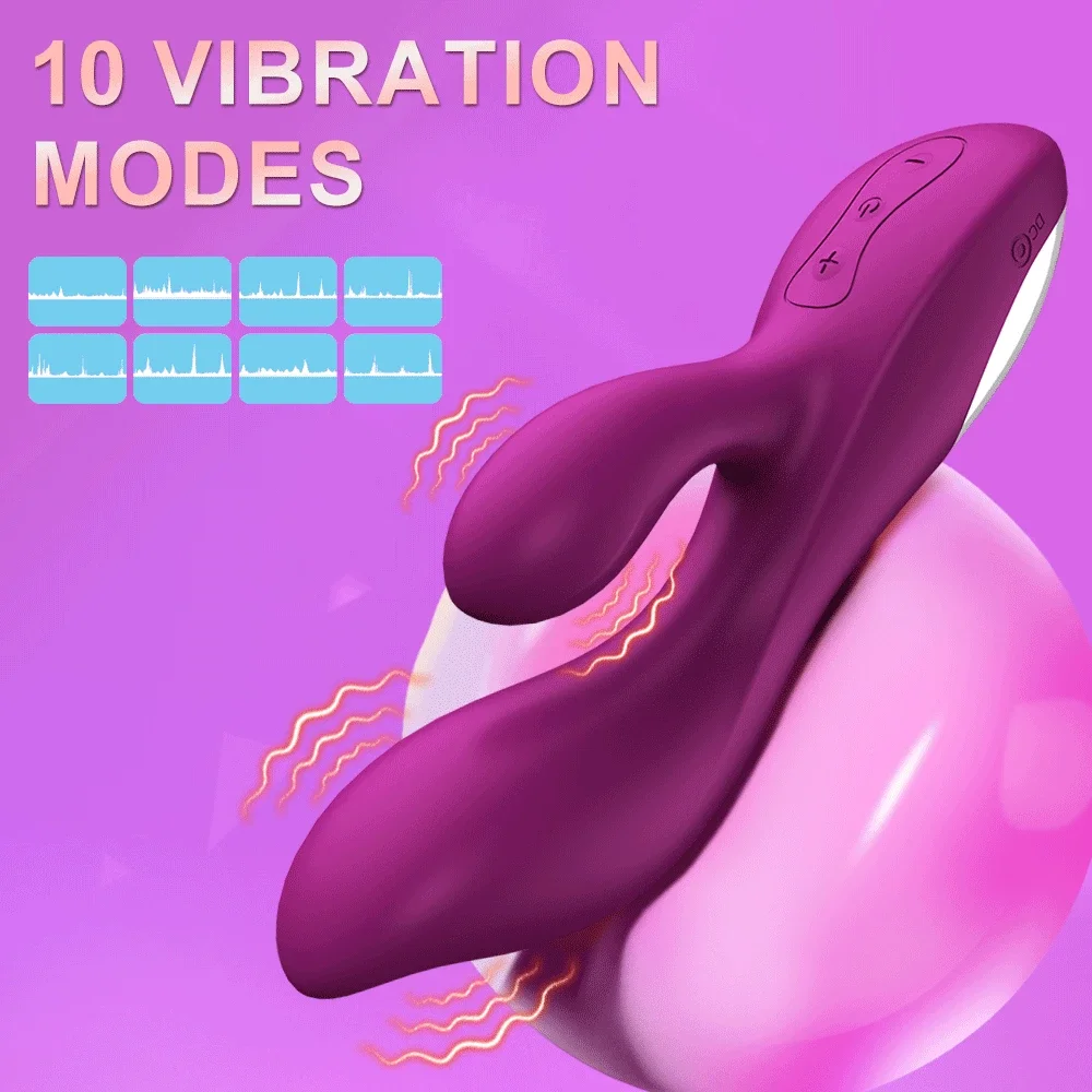 Potente consolador vibrador para mujer, vibrador de conejo con punto G, potente consolador, vibrador de conejo con punto G, estimulador de clítoris y pezón, masajeador vaginal, juguetes sexuales para adultos para mujer - details 8