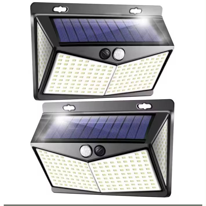 Luz Solar al Aire Libre LED 208, 3 Modos, Impermeable IP65, Lámparas de Pared, Detectores de Movimiento - 1
