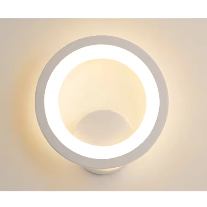 Luz redonda de montaje en pared, candelabros de pared Vintage, lámpara led de pared para mesita de noche, pasillo, dormitorio, sala de estar, pasillo - 1