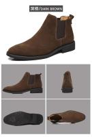 Roma 2024 nuevo cuero genuino con corte alto y botines de diseño de moda para zapatos de vestir de piel de vaca para hombres - details 8