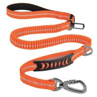 Correa reflectante perro, cinturón nailon duradero, elástica entrenamiento mascotas, cuerda seguridad coche de vie para perros - details 7