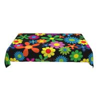 Mantel rectangular Hippie wer para fiesta, manteles impermeables para mesa de comedor, cocina, decoración del hogar - details 93