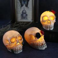 Lámpara de Calavera de Resina LED Decoración de Festival de Fantasmas de Halloween - details 11