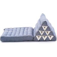 Cómodo Colchón De Suelo con Cojín De Lectura, Futón Japonés, Cama Plegable O Esterilla De Masaje Tailandés, 170 x 53 cm, Azul Claro - details 152
