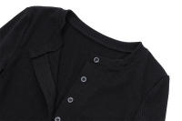 BUNO-body de punto acanalado para mujer, bodys de manga larga con botones, Tops elegantes y ajustados, Bodysuit de tiro alto, ropa de primavera. - details 6