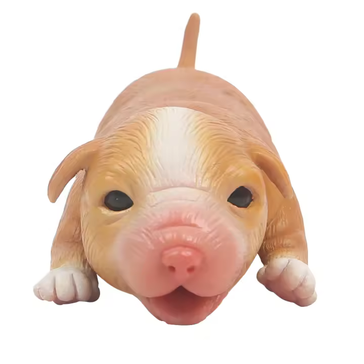 Muñeca de Perro Renacida de Silicona IVITA Figura de Colección Realista con Ojos - 1