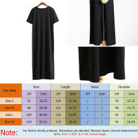 Vestido Midi Estilo Coreano Veraniego Vestido Largo Negro Casual para Mujeres - details 0