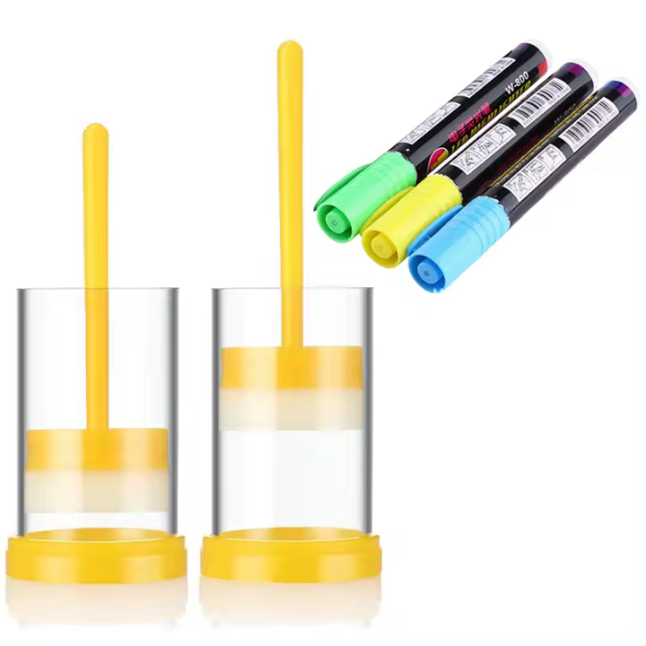 Kit de marcado de abeja reina, 2 tubos de jaula de marcado de Reina con 3 rotuladores de abeja, herramienta de apicultor - 1