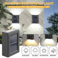 Luz Solar de pared para exteriores, lámpara LED impermeable, iluminación luminosa hacia arriba y hacia abajo, decoración de valla de jardín y balcón, luz Solar - details 19