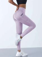 Nuevas mallas de cintura alta para mujer, mallas elásticas de Yoga con bolsillos, Push Up Fiess, ropa deportiva para correr, pantalones de Color sólido - details 11