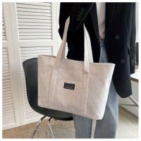 Bolso de mano de tela de cáñamo para mujer, bolso de hombro espacioso, bolso de mensajero versátil con cierre de cremallera, con múltiples bolsillos, para lavar a mano o limpiar en seco - details 12